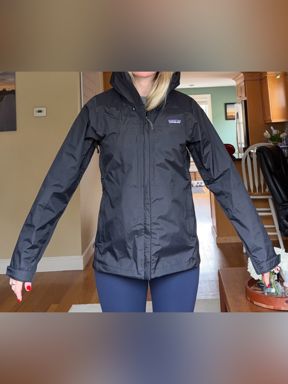 Patagonia Women's Black Waterproof Rain Jacket